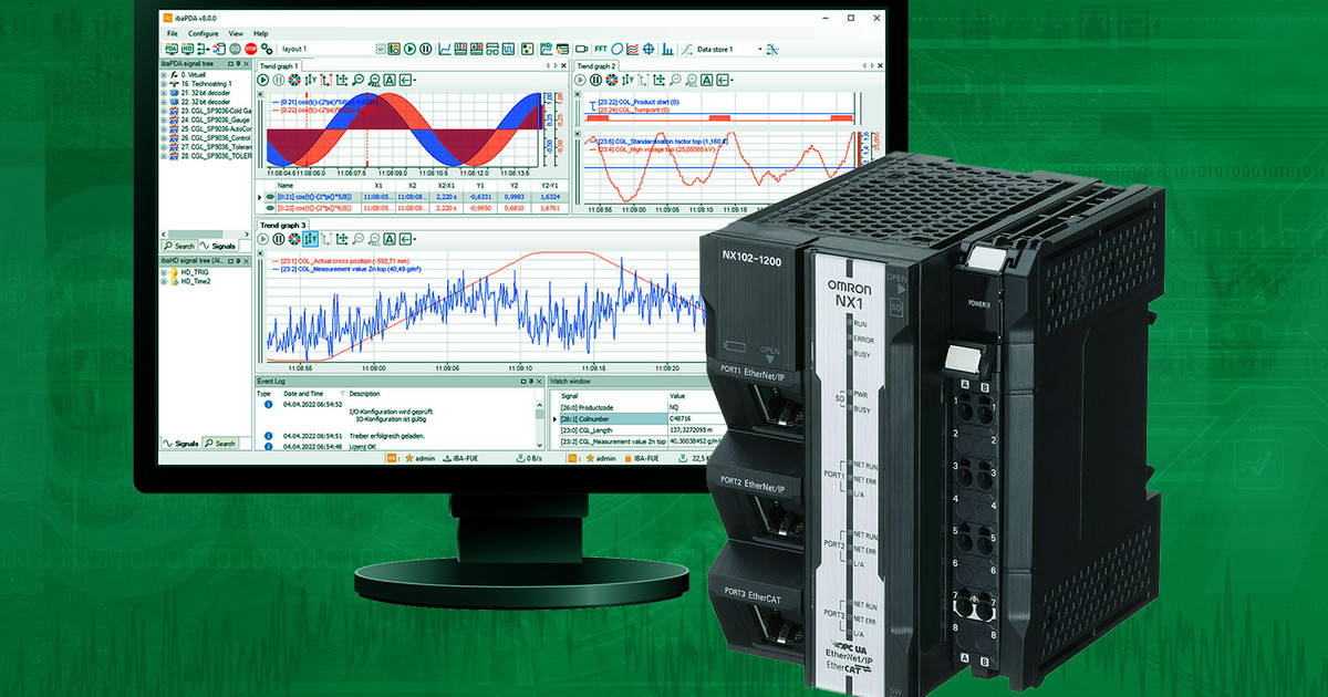 Access data from OMRON controllers without project engineering effort - iba